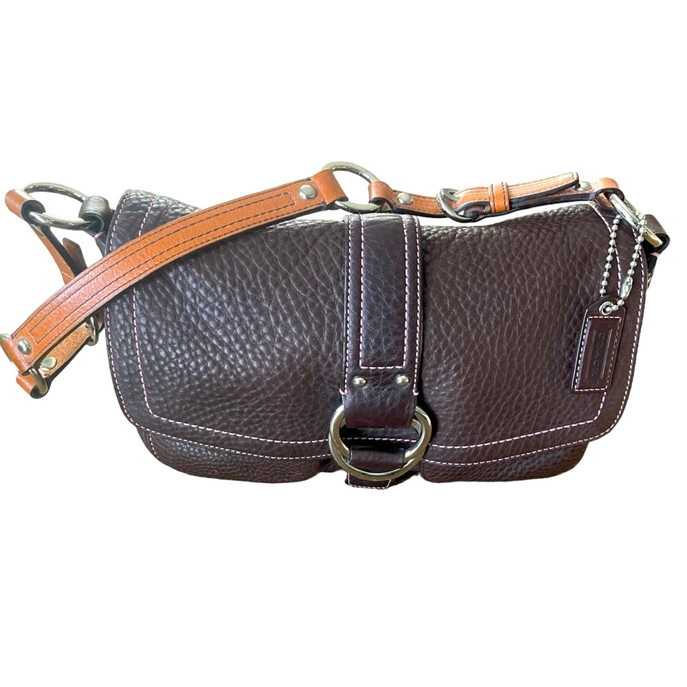 COACH Chelsea Pebble Leather Shoulder Purse
